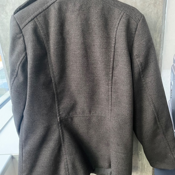 H&M double-breasted dark grey jacket size L unisex - Picture 6 of 11